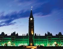 Parliament at dusk