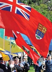 The Canadian Red Ensign served as the national flag for 100 years and has been carried officially by veterans since 2005